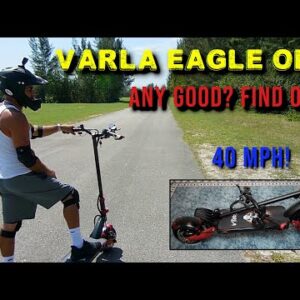 Varla Eagle One 40 MPH Lithium Ion Electric Scooter Testing & Review